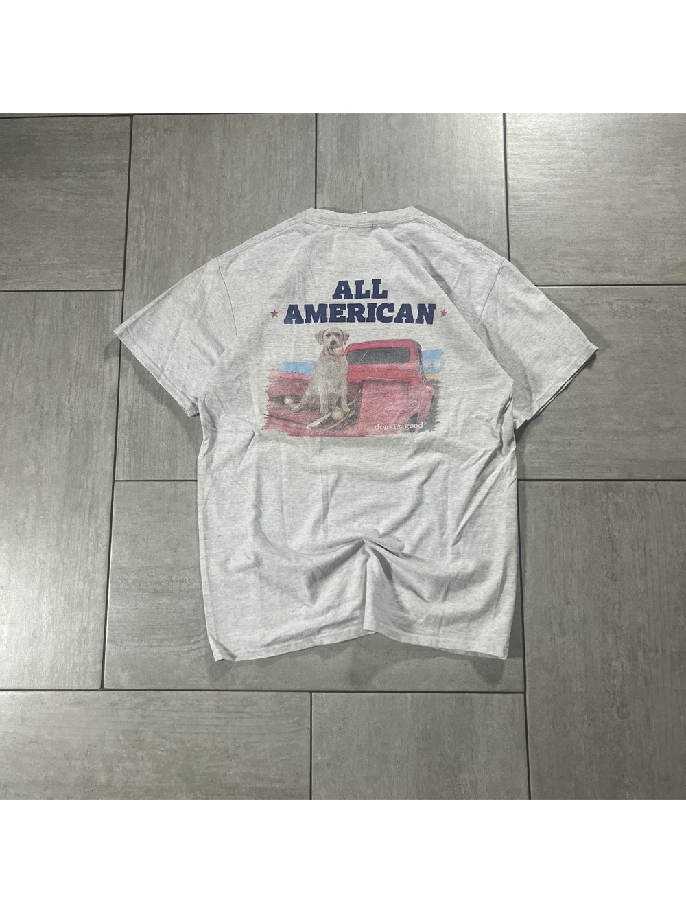 dog is good All American Graphic T-Shirt Medium